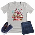 thumbnail image 1 of Walt Disney World Christmas Unisex Short Sleeve Shirt (Grey-4X Large), 1 of 8