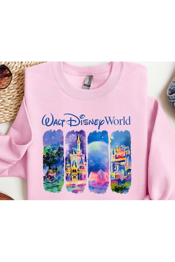 Walt Disney World, Epcot Hollywood Studios Magical Kingdom , Disney World Family Trip Shirt, Millitary Green Sweatshirt