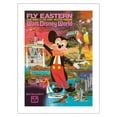 thumbnail image 1 of Walt Disney World - Fly Eastern Air Lines - Orlando Florida - Vintage Airline Travel Poster c.1980 - Fine Art Matte Paper Print (Unframed) 18x24in, 1 of 4