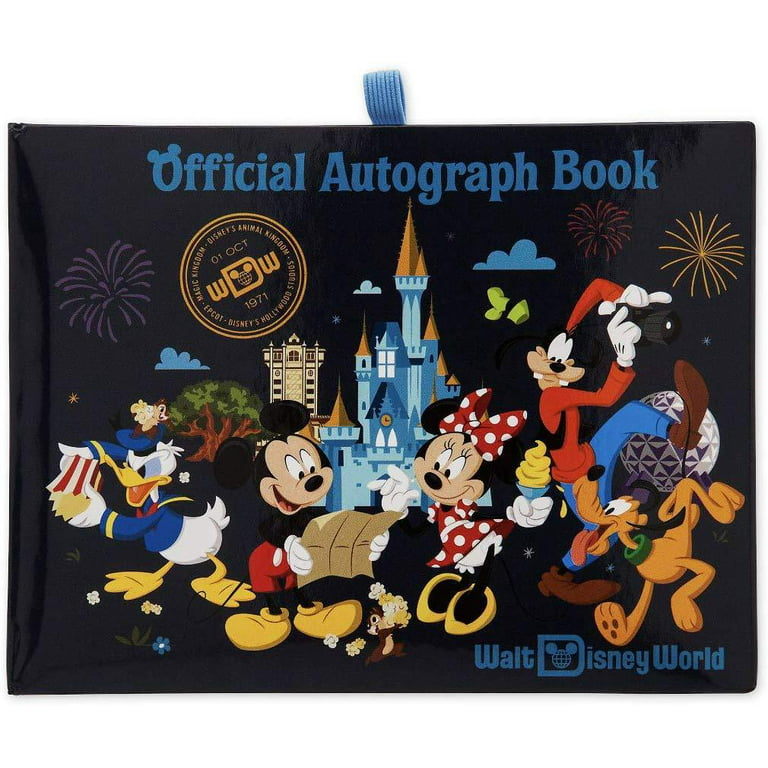 VINTAGE Walt Disney World Mickey Pink Autograph Book With