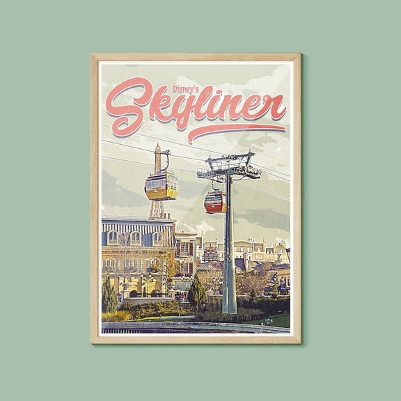 Walt Disney World Skyliner, Disney Print, Disney gifts, Walt Disney World, Disney Parks Print, Disney Resort Print, 8x12 UNFRAMED