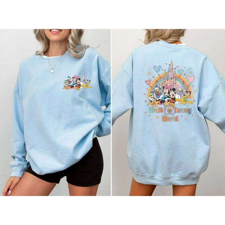 Walt Disney World Sweatshirt Vintage Disneyworld Sweatshirt Mickey And Friends Sweatshirt Disney Trip Sweater Magic Kingdom Sweatshirt Walmart