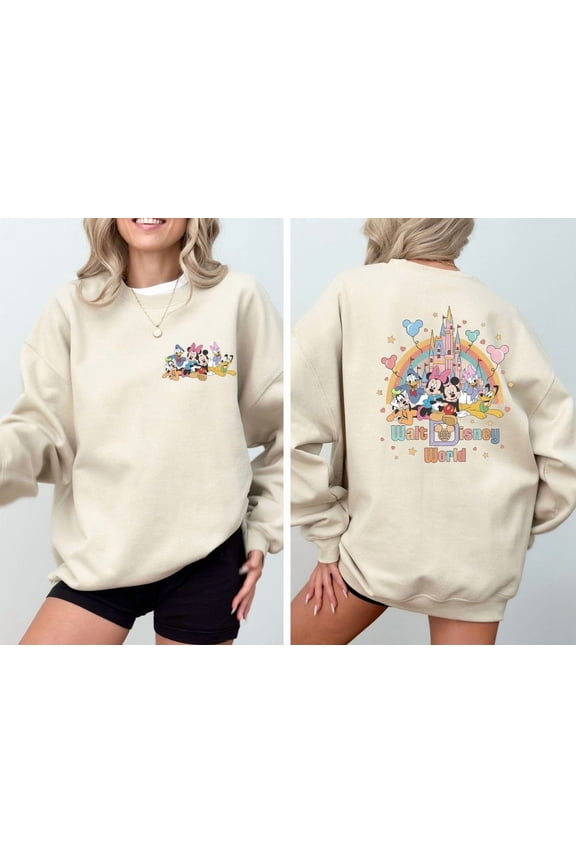 Walt Disney World Sweatshirt, Vintage Disneyworld Sweatshirt, Mickey And Friends Sweatshirt, Disney Trip Sweater, Magic Kingdom Sweatshirt