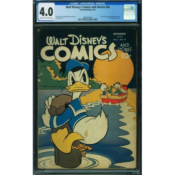 Walt Disney's Comics and Stories #36 - CGC 4 Comic Book