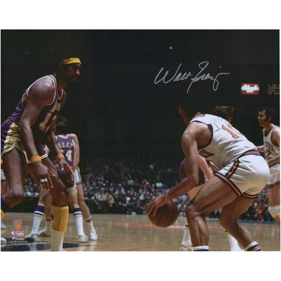 Walt Frazier New York Knicks Autographed 16" x 20" Dribbling vs. Wilt Chamberlain Photograph - Fanatics Authentic Certified