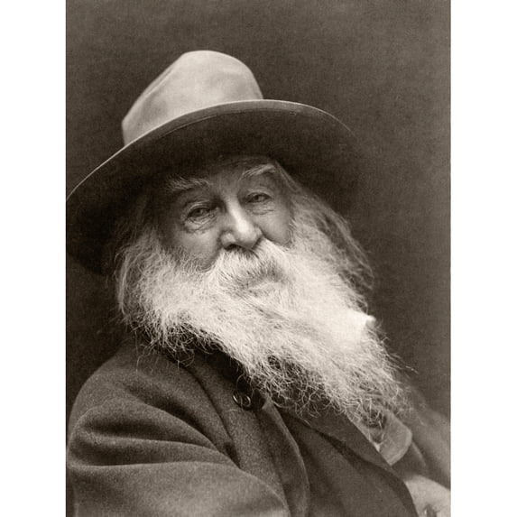 Walt Whitman 1819-1892. American Poet. After A 19Th Century Photograph By George Cox. Poster Print