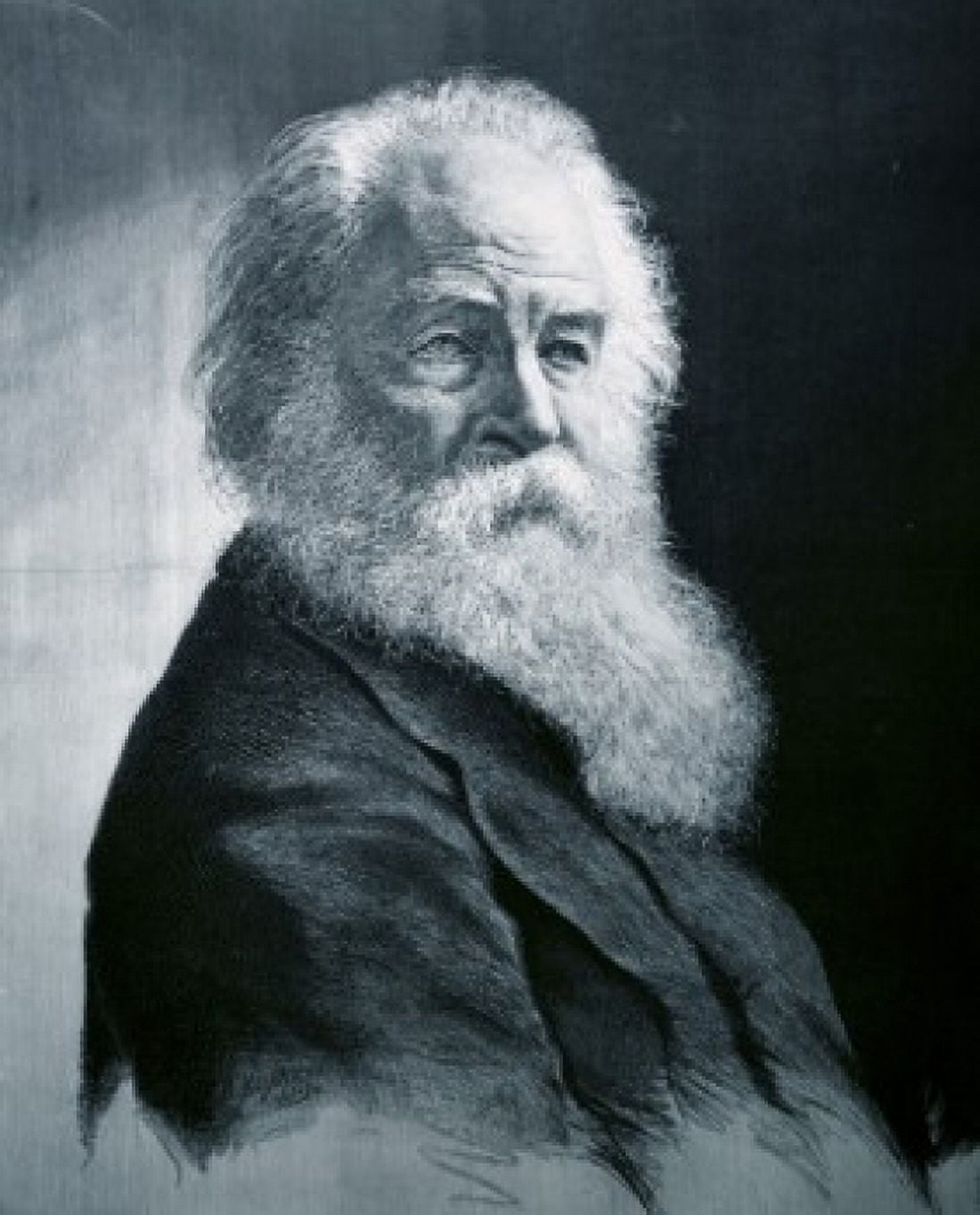 Walt Whitman Moritz Klinkicht (1845-after 1912 German) Engraving Canvas Art - (18 x 24)