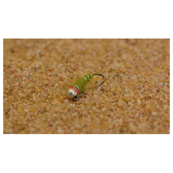 Walt's Worm Jig Head Fly - Olive - Euro Nymph Tied on Hanak - 6ct Packs