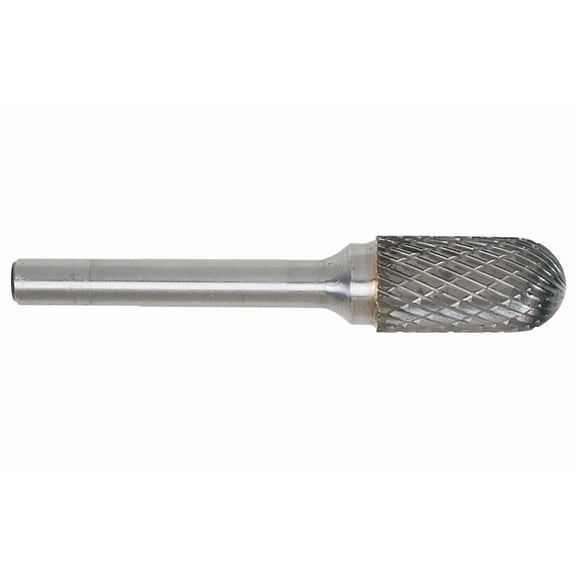 Walter 01V040 Carbide Burr 7/16x1 Cylindrical Round Nose SC 1/4x 1.5" Shank