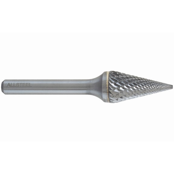 Walter 01W318 ALLSTEEL Carbide Burr 1/2" x 7/8" Cone (SM-5)