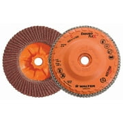 Walter 06B454 4-1/2x5/8-11 Enduro-Flex Spin-On Flap Discs with Eco-Trim Backing 40 Grit Type 27S, 10 pack