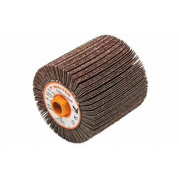 Walter 07J444 Coolcut Flap Drum 4-1/4" Dia. x 4" Width x 5/8-11" Arbor 40 Grit