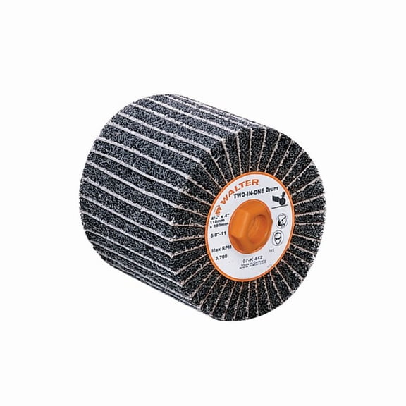 Walter Surface Technologies Unmounted Flap Wheel,4-1/2" Dia.,80 Grit 07K442