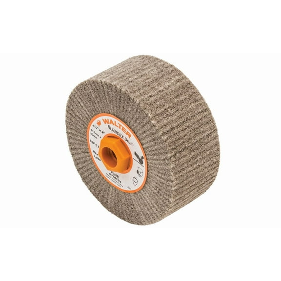 Walter Surface Technologies Finishing  Drum,4-1/2"x2",Fine 07M424