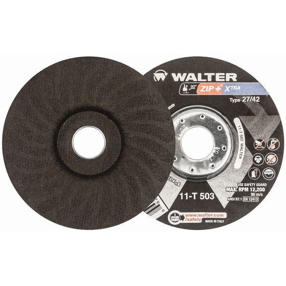 Walter 11T503 Zip+ Cut Off Wheel 5" x 1/16" x 7/8" Arbor Type 27