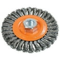 thumbnail image 1 of Walter 13L454 Knot Twisted Wire Wheel Brush 4-1/2in Carbon Steel Finishing Brush, 1 of 1