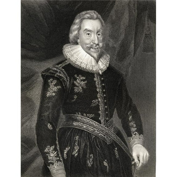 Walter Aston First Lord Aston 1584-1639 English Courtier From The Book Lodge S British Portraits Published London Poster Print