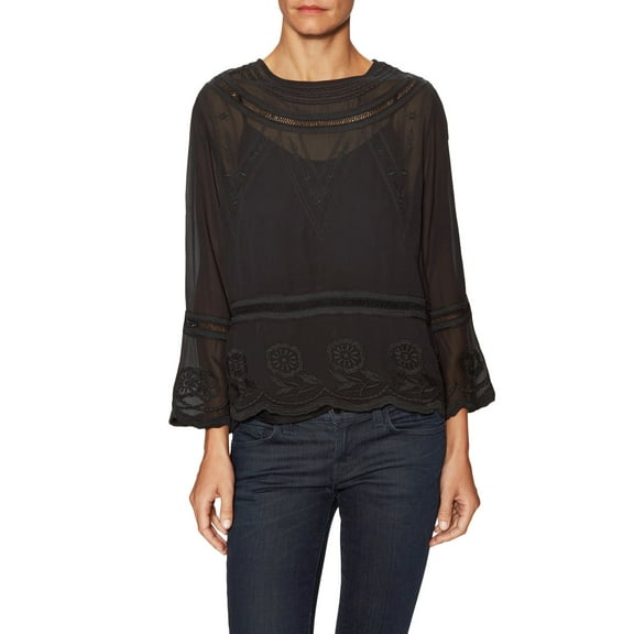 Walter Baker Chloe Top, Large, Black