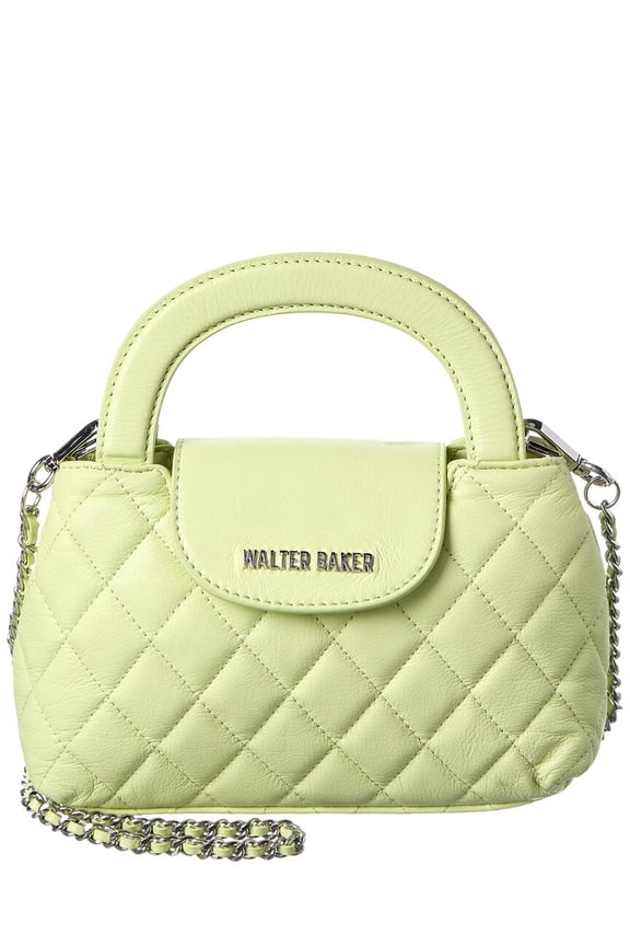 Phoebe Mini Leather Top Handle Bag, Green