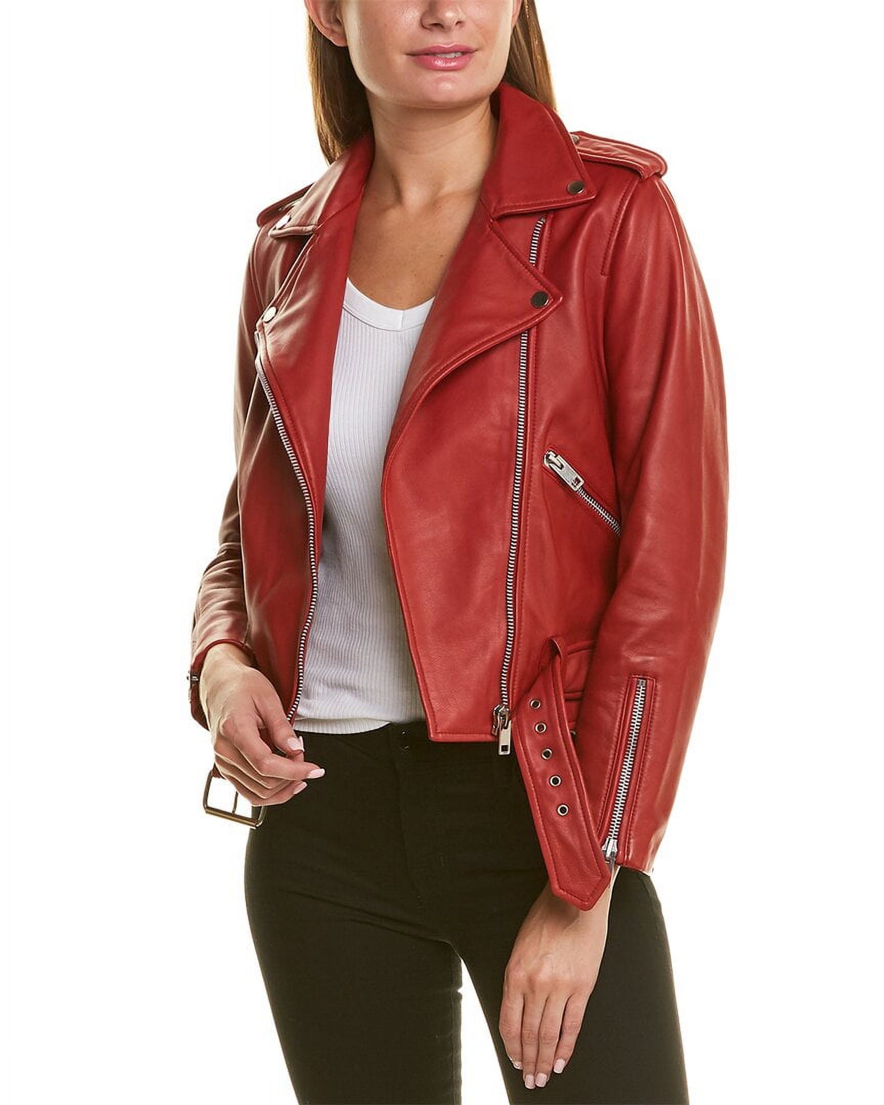 Walter baker red leather hotsell jacket