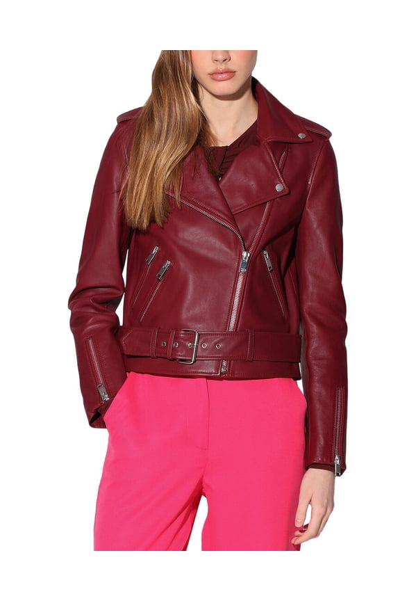 womens Allison Leather Jacket, xs