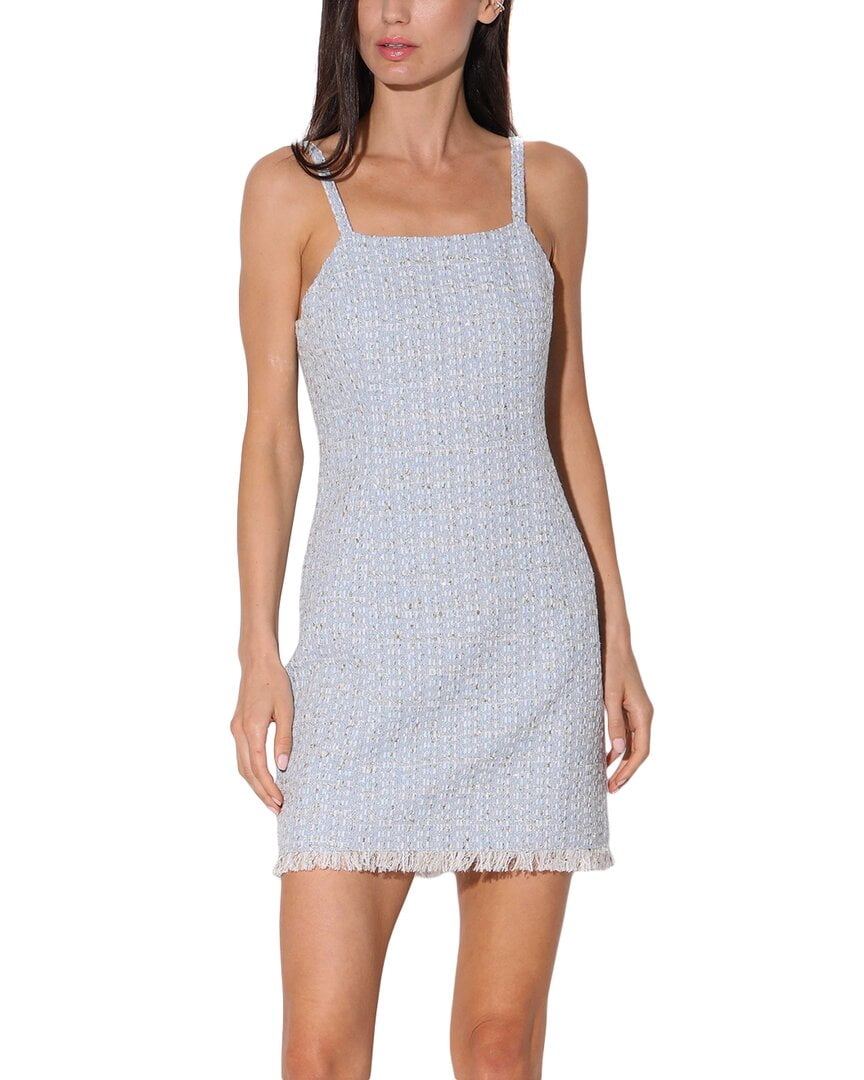 collared tweed mini dress self-portrait - Cream Boucle Collared Mini Dress