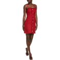 thumbnail image 1 of Walter Baker womens  Bridget Mini Dress, 2, Red, 1 of 3