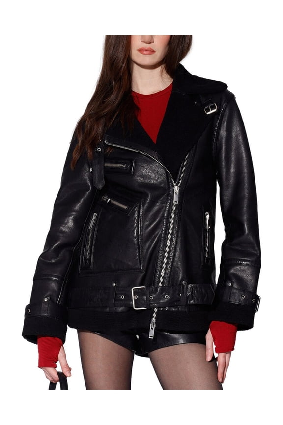 womens Celine Leather Jacket, s