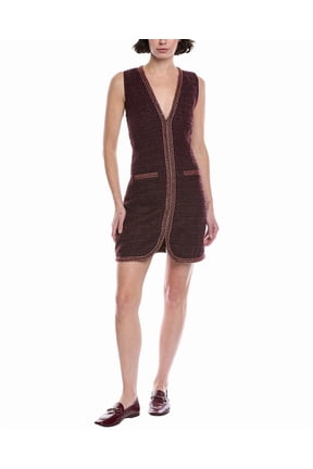 womens Evie Dress, 2, Red