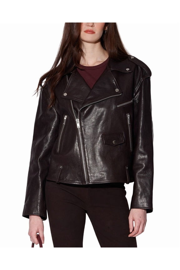 womens  Jett Leather Jacket, xs