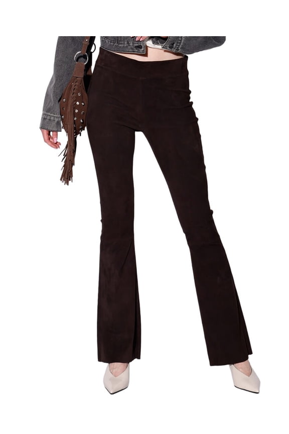 womens Lexie Suede Pant, XL