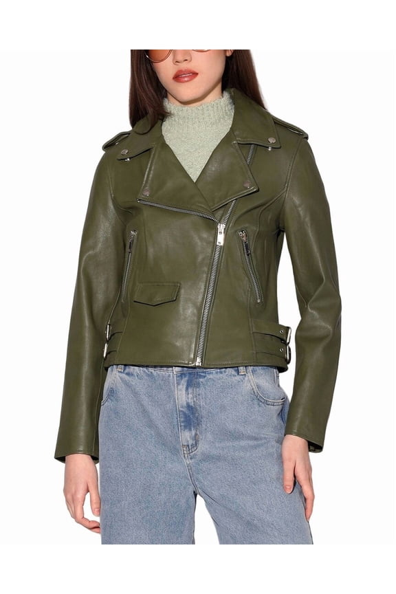 womens  Liz Leather Jacket, XL