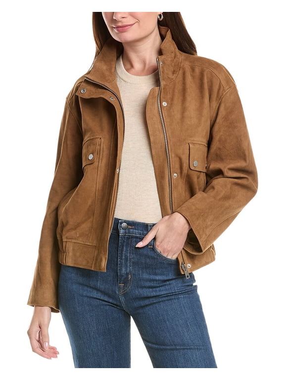 womens Maverick Nubuck Jacket, XL, Brown