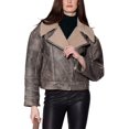 thumbnail image 1 of Walter Baker womens  Richie Shearling Jacket, l, 1 of 4