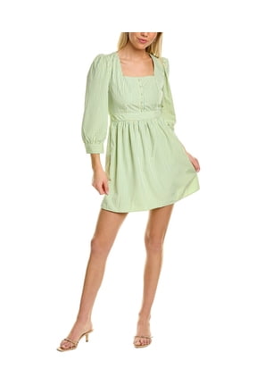 womens Sadia A-Line Dress, 8, Yellow