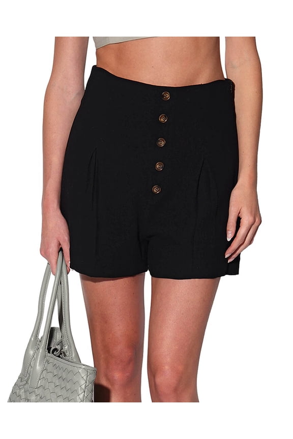 womens  Thea Linen-Blend Short, 8