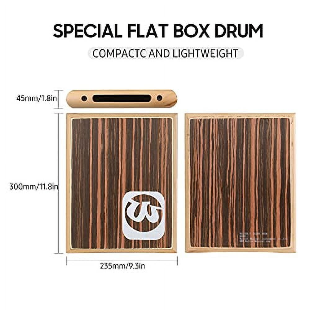 Walter Compact Travel Cajon Box Drum Flat Hand Drum Percussion