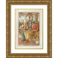 thumbnail image 1 of Walter Crane 11x14 Gold Ornate Wood Frame and Double Matted Museum Art Print Titled - Philemon and Baucis (1893), 1 of 4