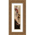 thumbnail image 1 of Walter Crane 2x Matted 14x24 Gold Ornate Framed Art Print 'The Briar Rose (triptych, left wing) ', 1 of 2