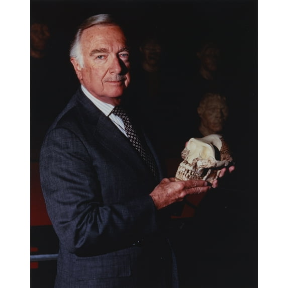 Walter Cronkite Posed in Blue Tuxedo Photo Print (24 x 30)