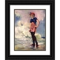 thumbnail image 1 of Walter Dean Goldbeck 15x18 Black Ornate Wood Framed Double Matted Museum Art Print Titled - Follow the Flag (1914), 1 of 5