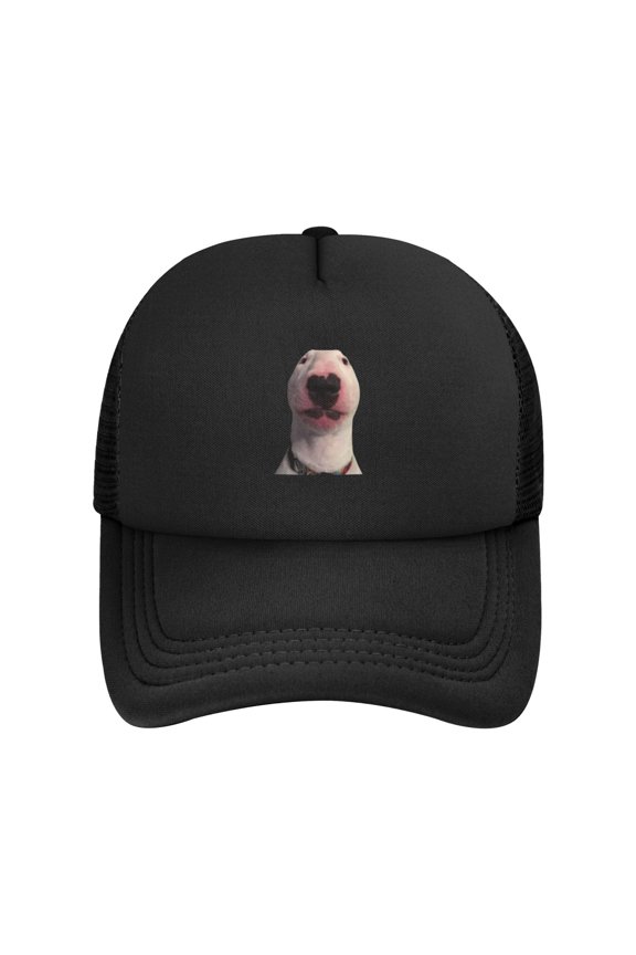 Walter (Dog Meme) Solid Color Lightweight Adult Mesh Baseball Cap