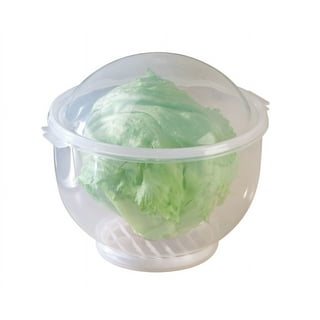 Vintage Tupperware Lettuce Crisper / Green Storage Bowl / RV