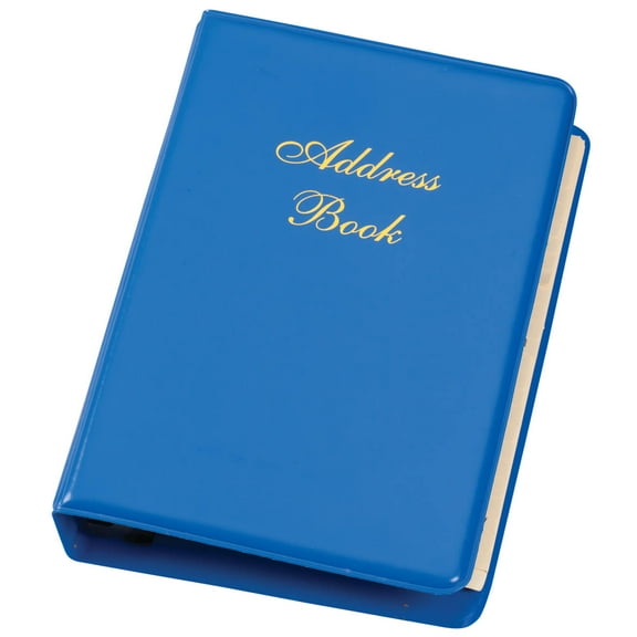 Walter Drake Refillable Address Book, Blue,100 Pages