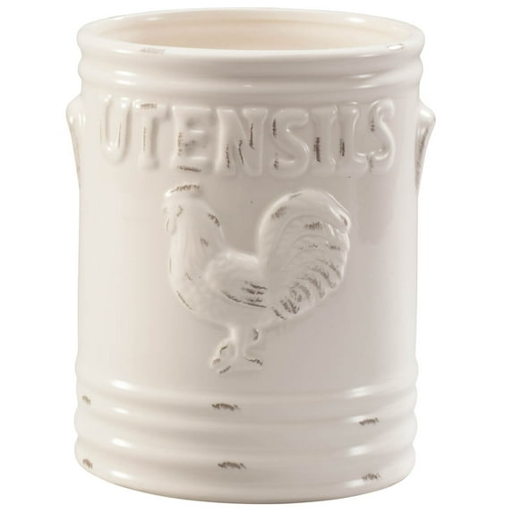 Walter Drake Rooster Utensils Crock