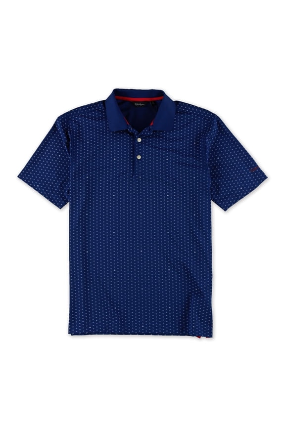Mens Star Dot Polo Shirt, Blue, Small