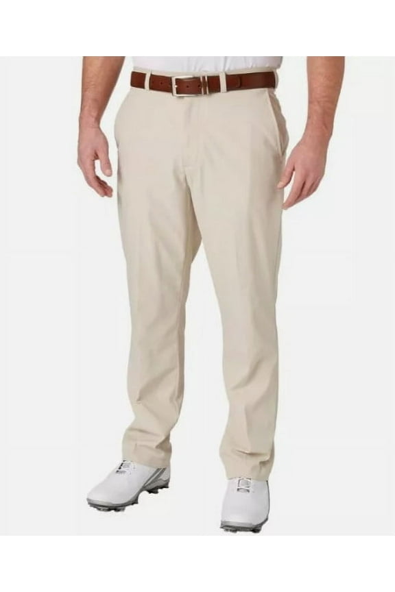 Men's Big & Tall Performance 11 Majors Core Golf & Everyday Use Stretch Pants, (US, Waist Inseam, 52, 30, Regular, Regular, Light Khaki)
