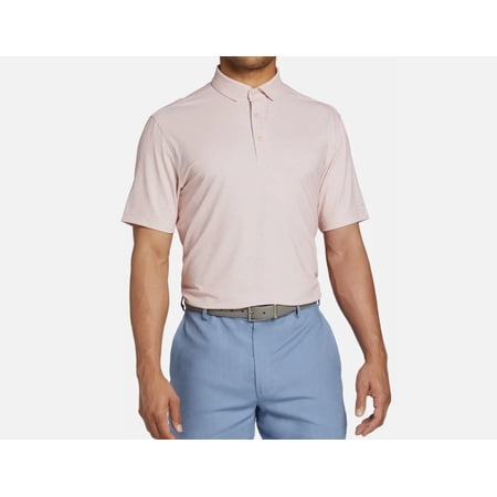 Walter Hagen Men's Woven Divot Printed Short Sleeve Golf Polo Size S