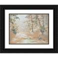 thumbnail image 1 of Walter Launt Palmer 24x19 Black Ornate Framed Double Matted Museum Art Print Titled: In the Glen, 1 of 5
