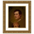 thumbnail image 1 of Walter Libbey 15x18 Gold Ornate Wood Frame and Double Matted Museum Art Print Titled - Double Self-Portrait at Different Ages (1847), 1 of 4